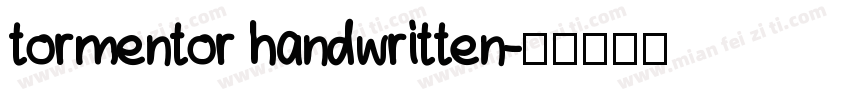 tormentor handwritten字体转换